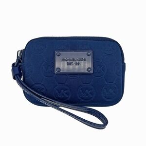 Michael Kors Navy Wristlet